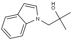 1-(1H-Indol-1-yl)-2-methylpropan-2-ol Structure