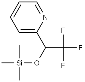 2-(2,2,2-trifluoro-1-((trimethylsilyl)oxy)ethyl)pyridine Structure