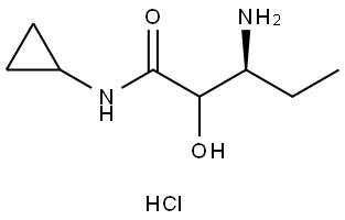 (3S)-3-Amino-N-cyclopropyl-2-hydroxypentanamide hydrochloride Structure