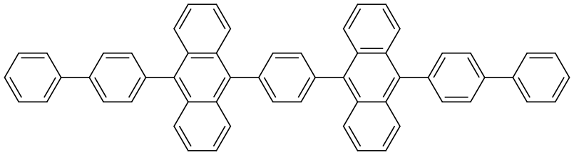 1,4-Bis(10-([1,1'biphenyl]-4-yl) Structure