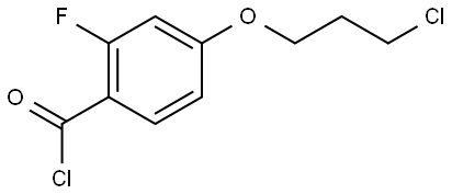 Benzoyl chloride, 4-(3-chloropropoxy)-2-fluoro- Structure