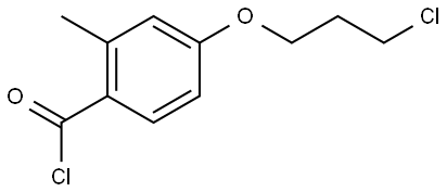 Benzoyl chloride, 4-(3-chloropropoxy)-2-methyl- Structure