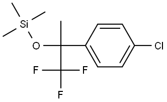 1-(4-chloro-phenyl)-2,2,2-trifluoro-1-methyl-ethoxy]-trimethylsilane Structure