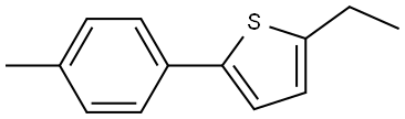 2-Ethyl-5-(4-methylphenyl)thiophene Structure