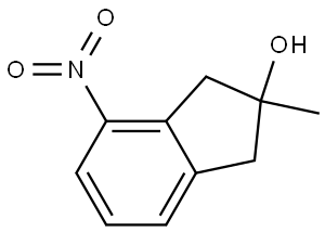 2-methyl-4-nitro-1,3-dihydroinden-2-ol 구조식 이미지