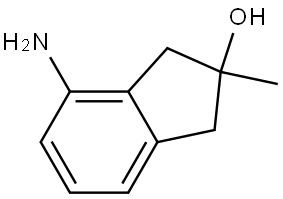 4-amino-2-methyl-1,3-dihydroinden-2-ol Structure