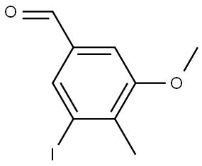 Benzaldehyde, 3-iodo-5-methoxy-4-methyl- 구조식 이미지