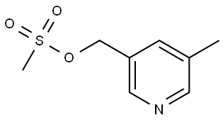 3-Pyridinemethanol, 5-methyl-, 3-methanesulfonate Structure