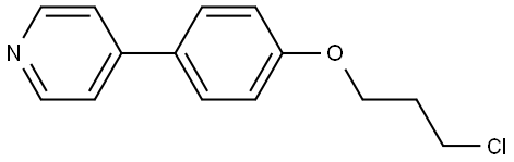 4-[4-(3-Chloropropoxy)phenyl]pyridine Structure