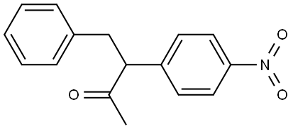 3-(4-Nitrophenyl)-4-phenyl-2-butanone Structure