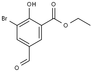 Ethyl 3-bromo-5-formyl-2-hydroxybenzoate Structure