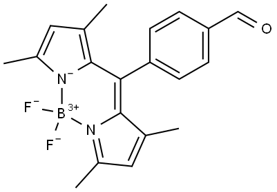 4-(5,5-difluoro-1,3,7,9-tetramethyl-5H-4l4,5l4-dipyrrolo[1,2-c:2',1'-f][1,3,2]diazaborinin-10-yl)benzaldehyde Structure