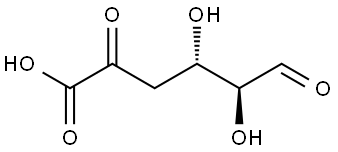 L-erythro-5-Hexulosuronic acid, 4-deoxy- Structure