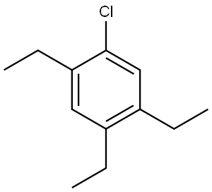 1-Chloro-2,4,5-triethylbenzene Structure