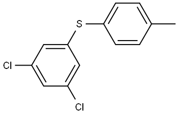 (3,5-dichlorophenyl)(p-tolyl)sulfane Structure