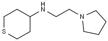 N-(2-(pyrrolidin-1-yl)ethyl)tetrahydro-2H-thiopyran-4-amine Structure