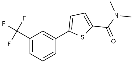 N,N-Dimethyl-5-[3-(trifluoromethyl)phenyl]-2-thiophenecarboxamide Structure