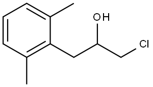 α-(Chloromethyl)-2,6-dimethylbenzeneethanol Structure