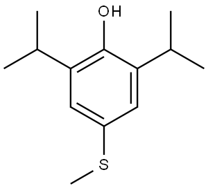 2,6-diisopropyl-4-(methylthio)phenol Structure