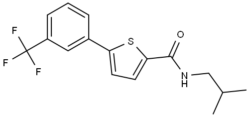 N-(2-Methylpropyl)-5-[3-(trifluoromethyl)phenyl]-2-thiophenecarboxamide Structure