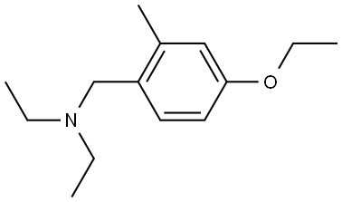 4-Ethoxy-N,N-diethyl-2-methylbenzenemethanamine Structure