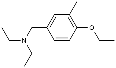 4-Ethoxy-N,N-diethyl-3-methylbenzenemethanamine Structure