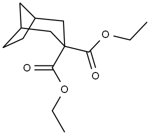 Bicyclo[3.2.1]octane-3,3-dicarboxylic acid, 3,3-diethyl ester Structure