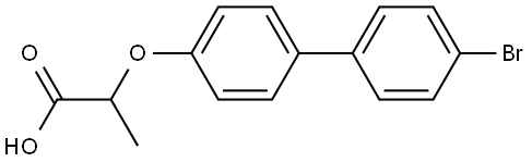 2-[(4'-Bromo[1,1'-biphenyl]-4-yl)oxy]propanoic acid Structure