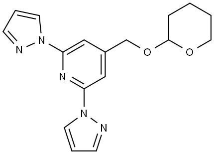 2,6-di(1H-pyrazol-1-yl)-4-(((tetrahydro-2H-pyran-2-yl)oxy)methyl)pyridine Structure