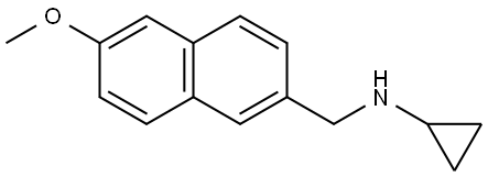 N-Cyclopropyl-6-methoxy-2-naphthalenemethanamine Structure