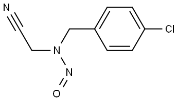 N-(4-chlorobenzyl)-N-(cyanomethyl)nitrous amide Structure