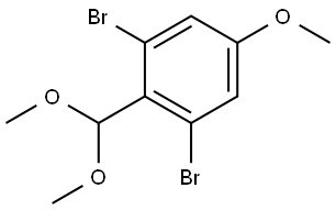 1,3-Dibromo-2-(dimethoxymethyl)-5-methoxybenzene Structure