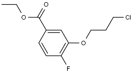 Ethyl 3-(3-chloropropoxy)-4-fluorobenzoate Structure