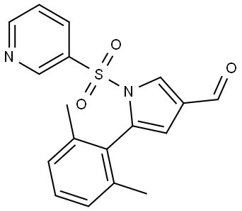 5-(2,6-dimethylphenyl)-1-(pyridin-3-ylsulfonyl)-1H-pyrrole-3-carbaldehyde Structure