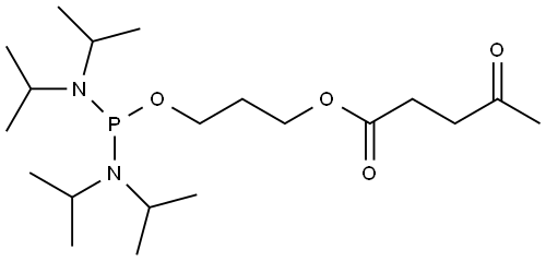 3-((bis(diisopropylamino)phosphino)oxy)propyl 4-oxopentanoate Structure