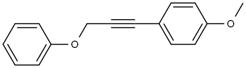 1-Methoxy-4-(3-phenoxy-1-propyn-1-yl)benzene Structure