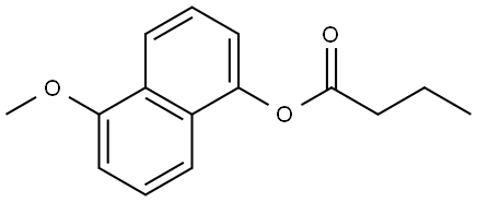 5-Methoxy-1-naphthalenyl butanoate Structure