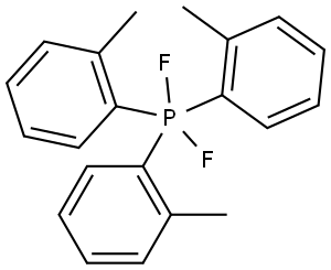 Phosphorane, difluorotris(2-methylphenyl)- Structure