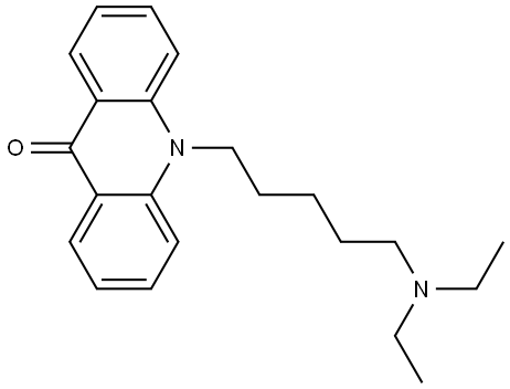 10-(5-(Diethylamino)pentyl)acridin-9(10H)-one Structure