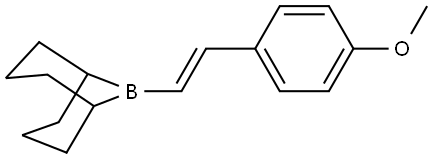 9-Borabicyclo[3.3.1]nonane, 9-[(1E)-2-(4-methoxyphenyl)ethenyl]- Structure