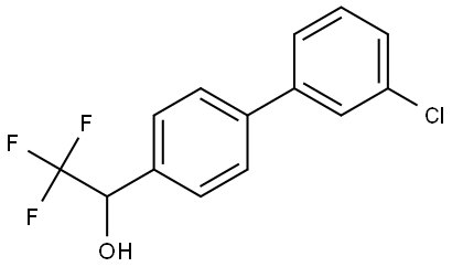 3'-Chloro-α-(trifluoromethyl)[1,1'-biphenyl]-4-methanol Structure