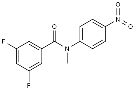 3,5-difluoro-N-methyl-N-(4-nitrophenyl)benzamide Structure