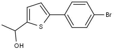 5-(4-Bromophenyl)-α-methyl-2-thiophenemethanol Structure