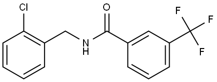 N-[(2-Chlorophenyl)methyl]-3-(trifluoromethyl)benzamide Structure