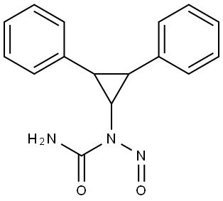 1-(2,3-diphenylcyclopropyl)-1-nitrosourea Structure