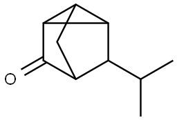 Tricyclo[2.2.1.02,6]heptanone, 5-(1-methylethyl)-, stereoisomer (9CI) Structure