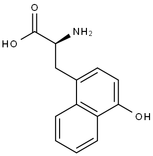 (2S)-2-amino-3-(4-hydroxynaphthalen-1-yl)propanoic acid Structure