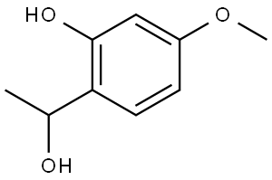 2-Hydroxy-4-methoxy-α-methylbenzenemethanol 구조식 이미지