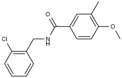 N-[(2-Chlorophenyl)methyl]-4-methoxy-3-methylbenzamide Structure