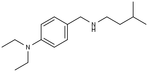 N,N-diethyl-4-((isopentylamino)methyl)aniline Structure